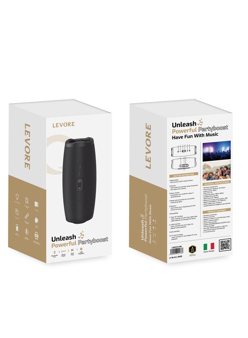 Levore Wireless Partyboost Speaker LSM223-BK - Image 1