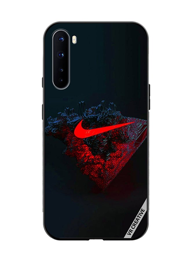 VR CREATIVE غطاء حماية لهاتف OnePlus Nord بتصميم نايك متعدد الألوان - Image 1