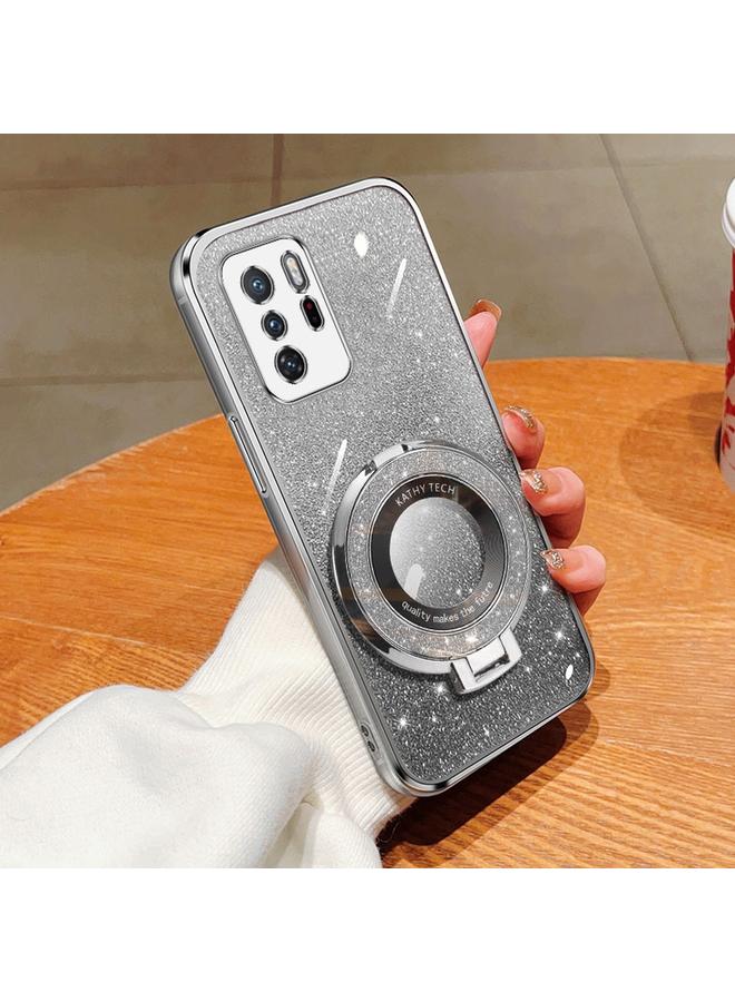 إيروريكس جراب لهاتف Xiaomi Poco X3 GT مطلي بطبقة لامعة متدرجة اللون، جراب دائري من مادة TPU - Image 1