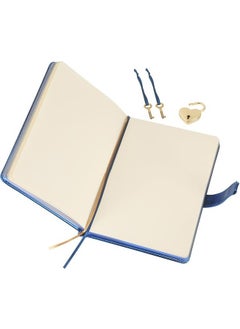 VJ Victoria's Journals Hush Hush Locked Notebook 13x18 Cm Metallic Blue  - Image 4