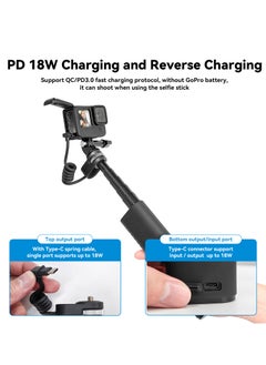 10000mAh Rechargeable Selfie Stick with USB-C Charging Cable for Action Cameras/ Phones - pzsku/Z47836E68B65BE0EFE3DCZ/45/_/1715682013/461c61a4-af7f-436f-be21-35931b574ed3