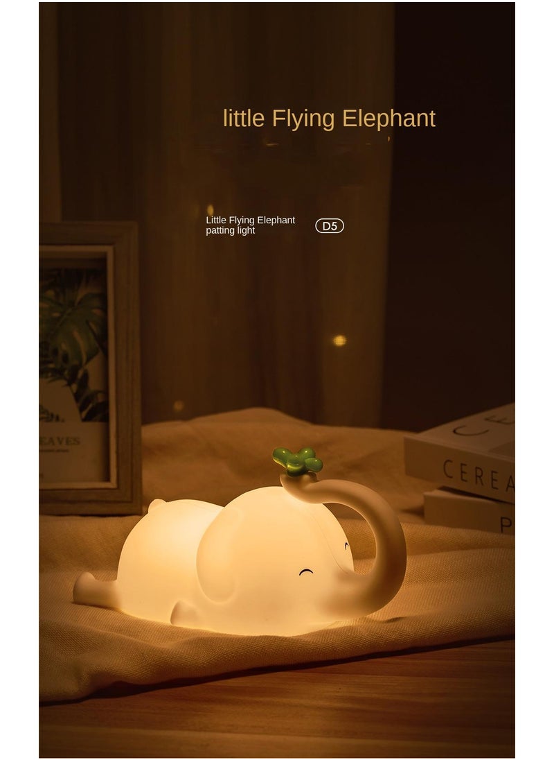 Y&D Dumbo Small Night Light Bedroom Atmosphere Sleep Light Eye Protection Baby Light Bedside Pat Small Night Light  - Image 2