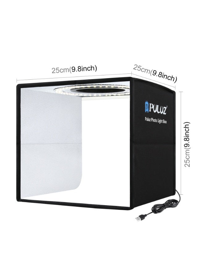 بولوز صندوق خيمة استوديو التصوير المحمول القابل للطي من بولووز مع 12 خلفية ملونة، 25 سم × 25 سم × 25 سم. - Image 2