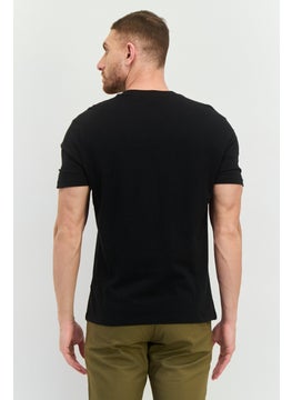 Ben Sherman Men Crew Neck Short Sleeves Brand Logo T-Shirt, Black  - Image 4