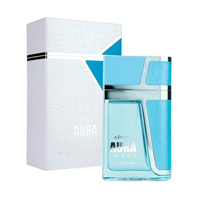 Armaf Aura Fresh Eau De Parfum For Men 100ML | Premium Long Lasting Fragrance Woody Aromatic Essence for Men | Everyday Use | Best for Gifting Purpose - Image 2