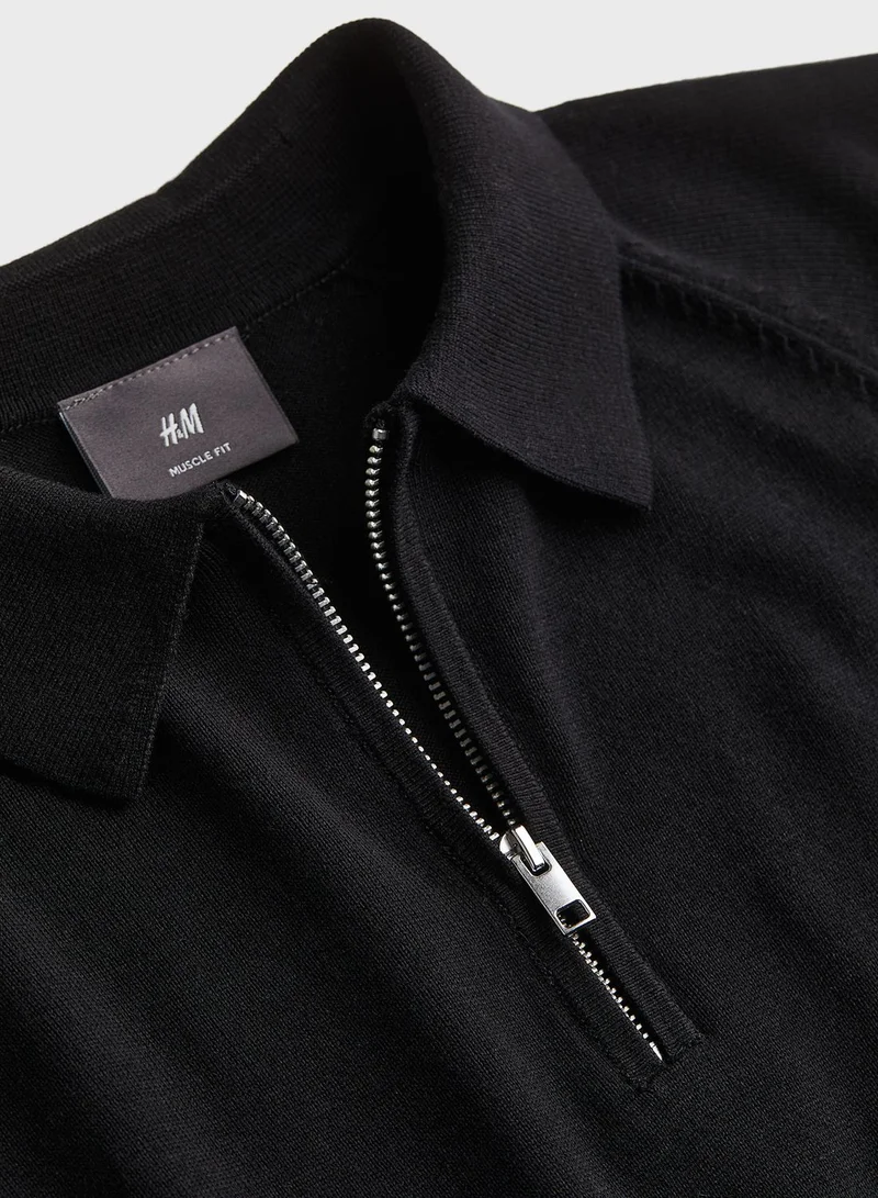 اتش اند ام Muscle Fit Polo T-Shirt
