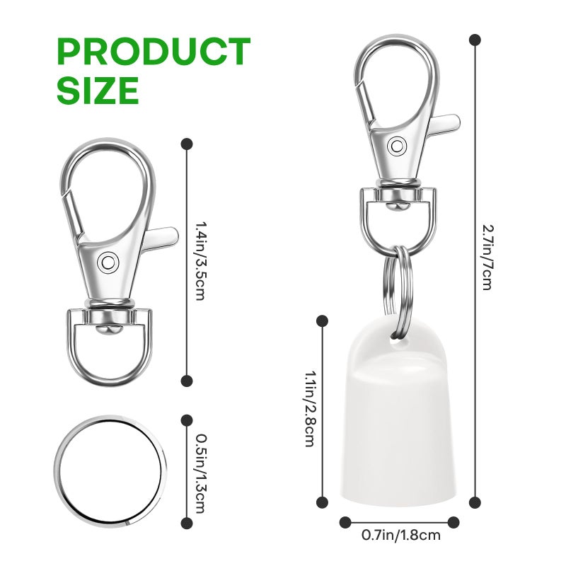 Rolitwils 2 Pcs Keychain Holder for Aquaphor Lip Repair- Polypropylene Cap Accessory - Fit Lip Balm Keychain - Image 3
