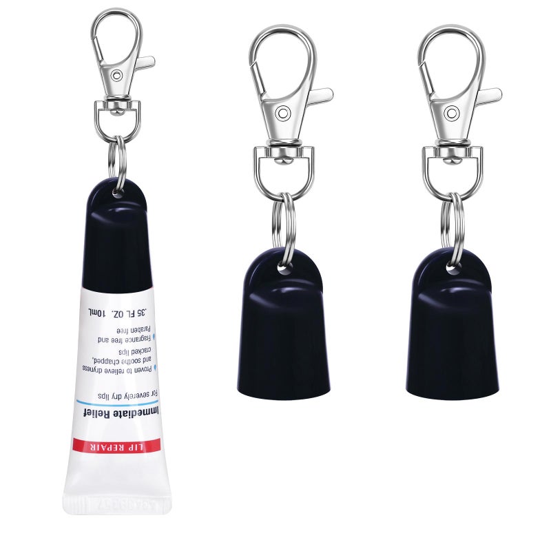 Rolitwils 2 Pcs Keychain Holder for Aquaphor Lip Repair- Polypropylene Cap Accessory - Fit Lip Balm Keychain - Image 1