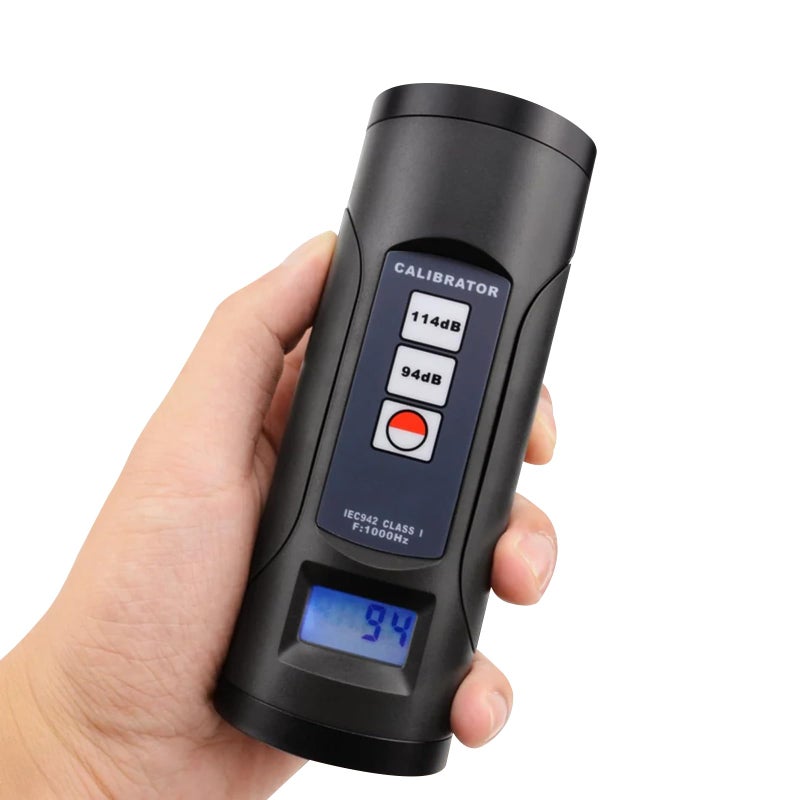 GAIN EXPRESS Digital Sound Level Meter Calibrator 94dB & 114dB for 1/2" and 1" inch Microphone, Professional Noise Decibel Calibration Tool Measurement Accuracy Check - Image 1