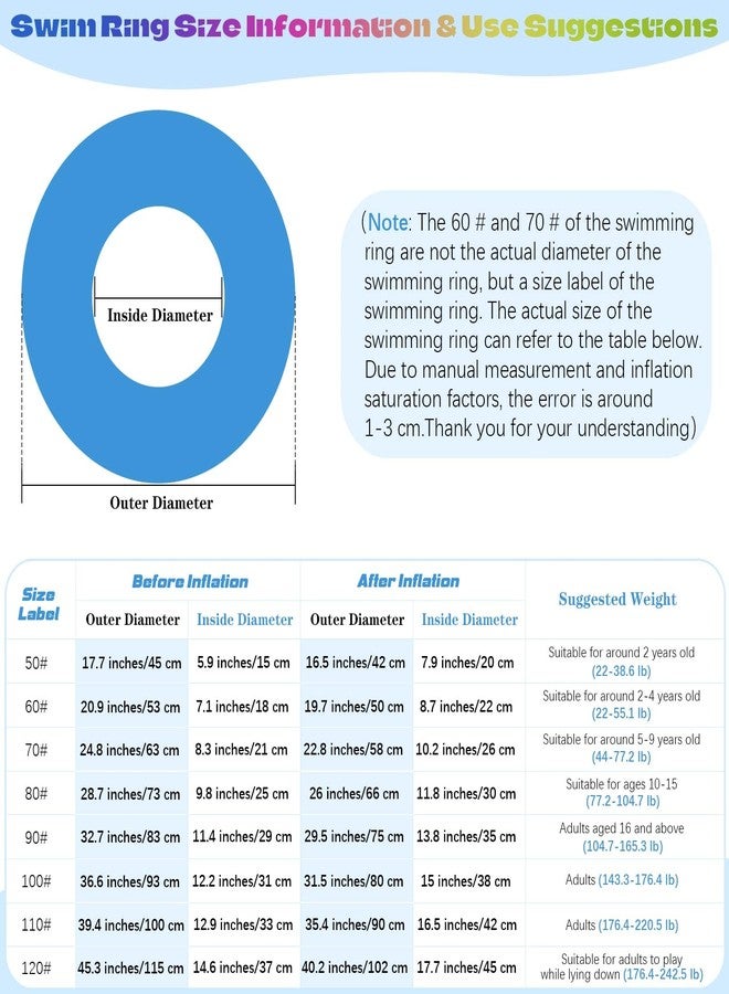 Elcoho 6 Packs Pool Floats Inflatable Pool Floats Colorful Sparkling Glitter Swim Rings with Sequined Beach Ball and Pump for Beach, Party Supplies - Image 5