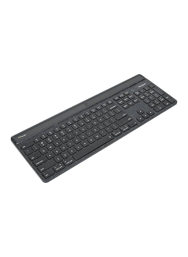 تارجوس EcoSmart® Energy Harvesting Antimicrobial Bluetooth® Keyboard (UK) Black - Image 1
