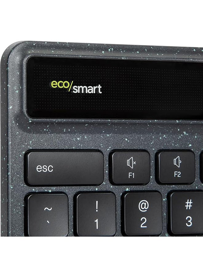 تارجوس EcoSmart® Energy Harvesting Antimicrobial Bluetooth® Keyboard (UK) Black - Image 2