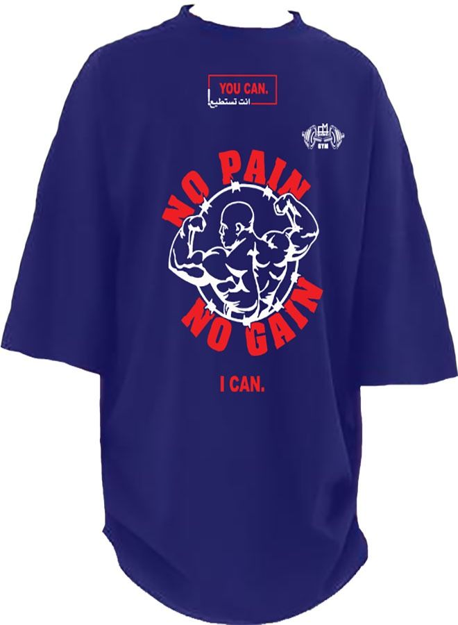 Genérico Men's Oversize T-shirt - No Pain No Gain Printed for exercise, gym and bodybuilding 2  - Image 4