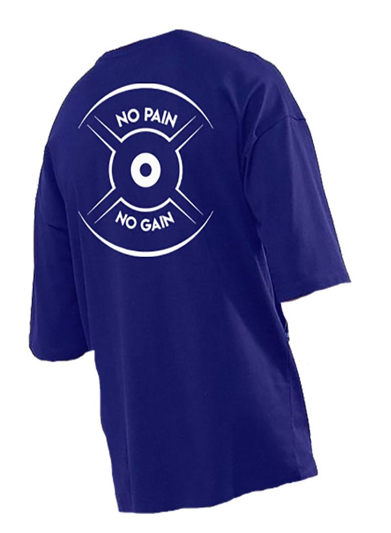 Genérico Men's Oversize T-shirt - No Pain No Gain Printed for exercise, gym and bodybuilding 2  - Image 5