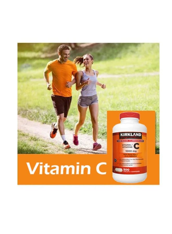 Kirkland Signature Vitamin C 1000mg with Rose Hips, 500 Tabs - Image 3