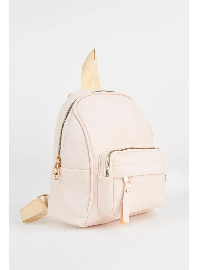 Vivaq  Women's Koala Cream 3-Compartment Soft Synthetic Leather Zipper Closure Travel & Daily Backpack. for Women | Best Price UAE
