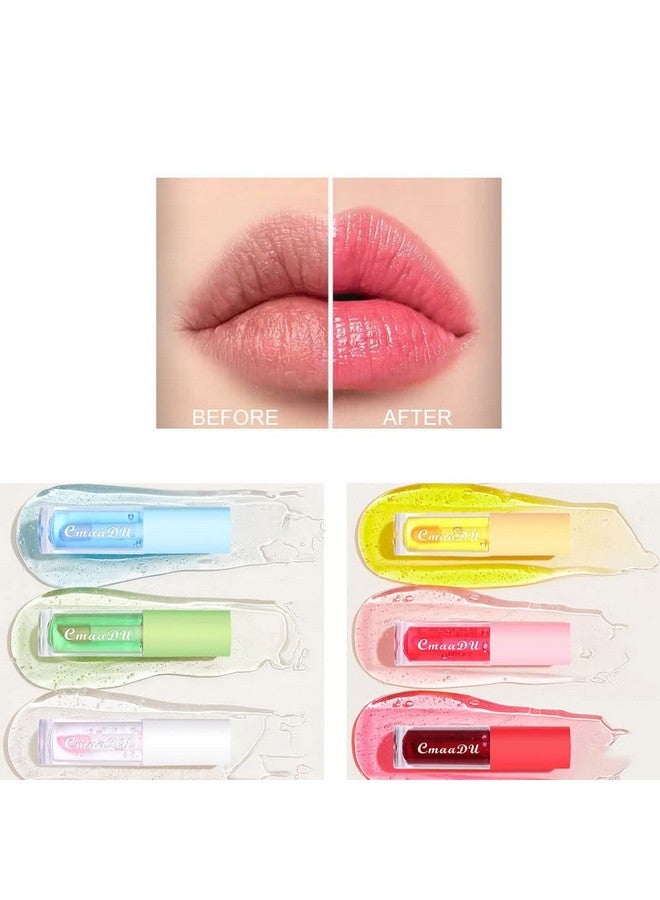 Mysense 6Pcs Lip Gloss Set For Teens Color Changing Lip Oil Flavored Lip Gloss Pack Moisturizing Glossy Lipgloss Set For Girls And Women  - Image 3