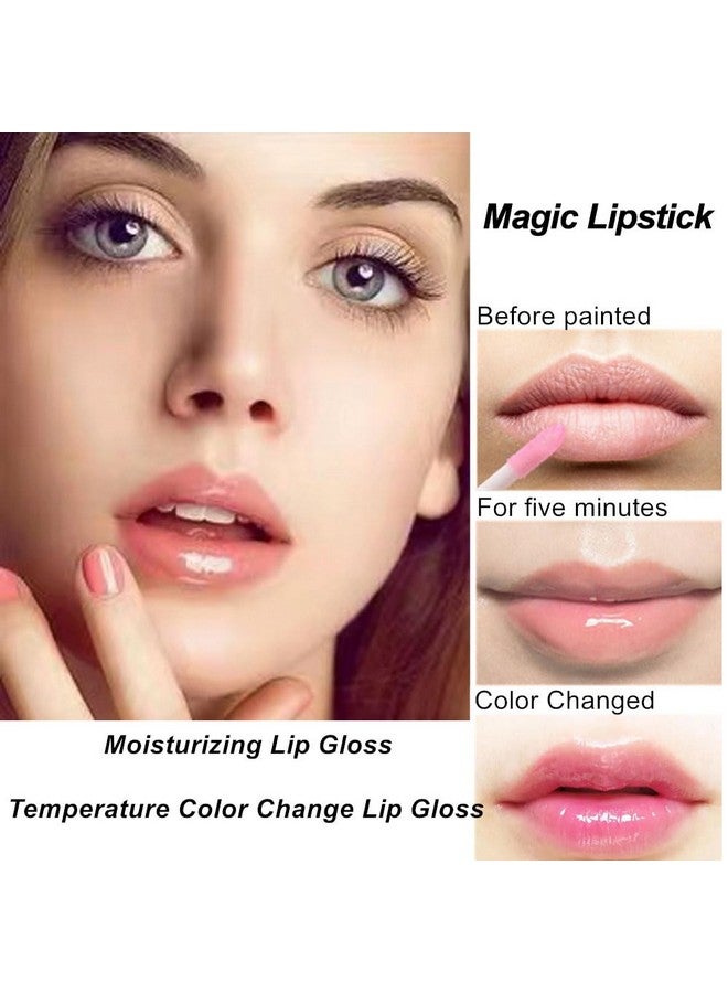 Mysense 6Pcs Lip Gloss Set For Teens Color Changing Lip Oil Flavored Lip Gloss Pack Moisturizing Glossy Lipgloss Set For Girls And Women  - Image 4