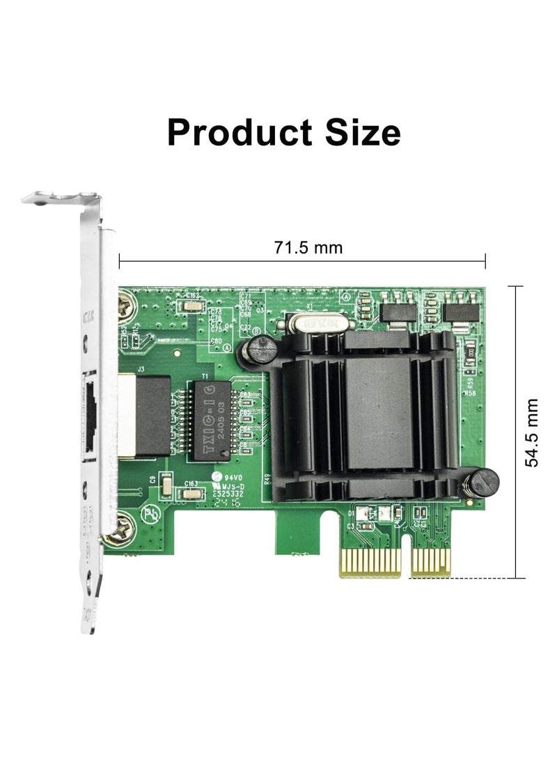 Generic Gigabit PCIE Desktop Network Adapter for Intel EXPI9301CT - 82574L Chip, Single RJ45 Port, 1Gbit PCI Express Ethernet LAN Card, 10/100/1000Mbps NIC for Windows Server, Win8, 10 and Linux  - Image 3