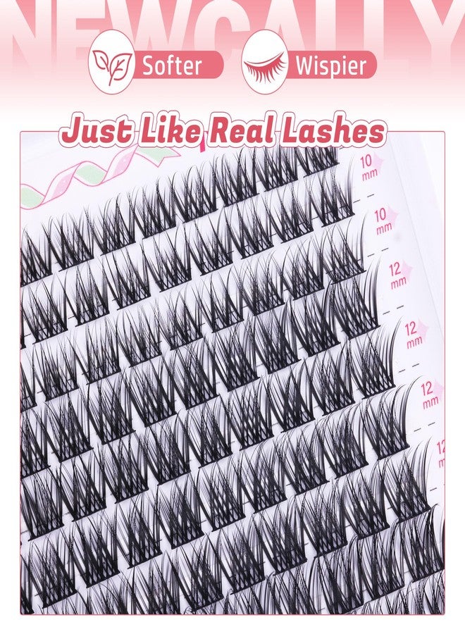 Newcally Wispy Lash Clusters Natural Look Eyelash Clusters DIY Lash Extension C-curly Cluster Eyelash Extension 10-16MM Lash Clusters Natural Individual Lashes by Newcally - Image 3