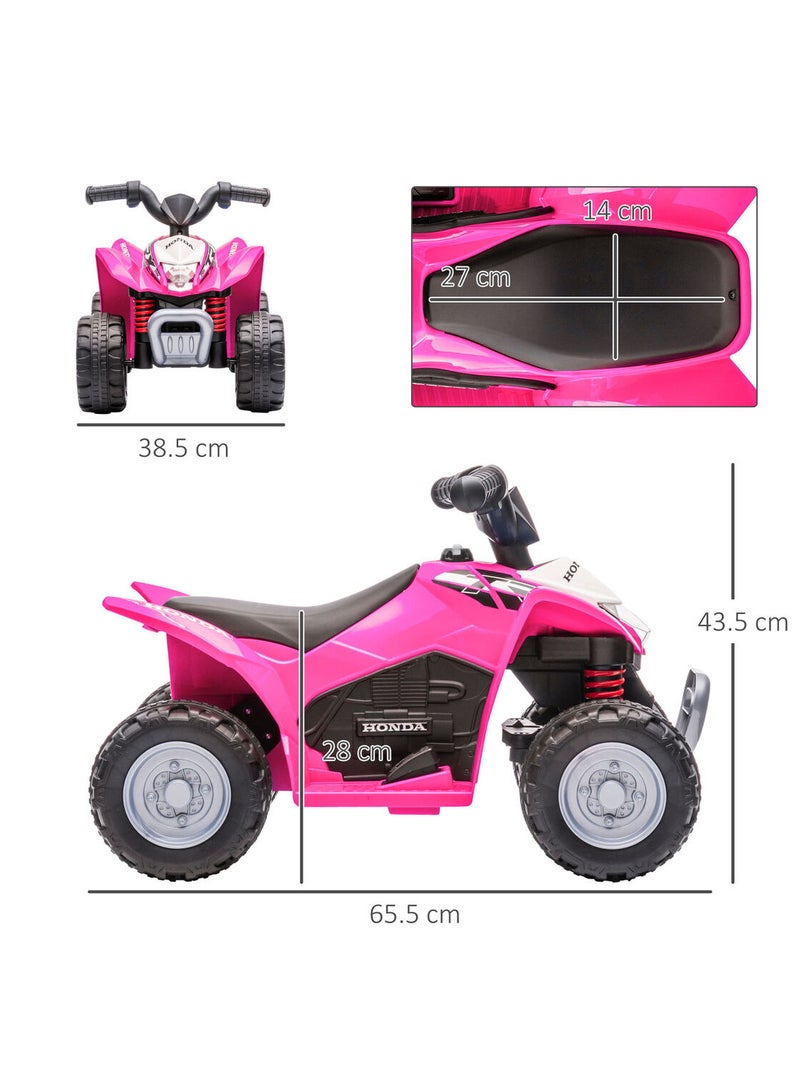 Amsham Toys Honda Kids Electric Quad Bike - Pink (6V) - Image 4