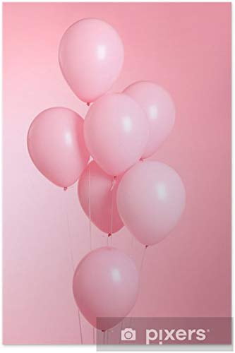 Evisha 50 pcs Pink Pastel Colour 12" Balloons - Image 3