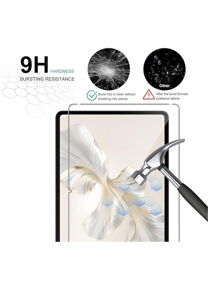 Honor Pad 9 Tempered Glass Screen Protector, 2-Pack, 9H Hardness HD Tempered Glass Screen Protector, No Air Bubbles, Anti-Scratch Protective Glass Screen Film - Image 3