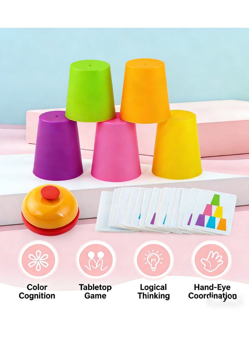 Portable Quick 12 Cup Set of Kids Games and Classic Family Toys - Image 3