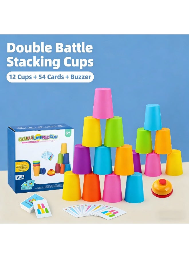 Portable Quick 12 Cup Set of Kids Games and Classic Family Toys - Image 1