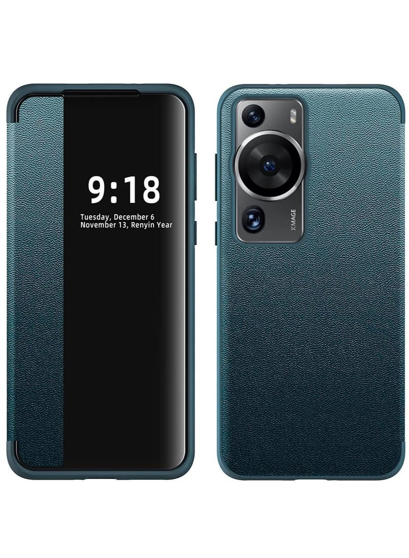 Arabest Huawei P60 Pro case Translucent View Window,Magnetic Slim Flip Case Drop Protection Shockproof Protective Cover for Huawei P60 Pro - Image 1