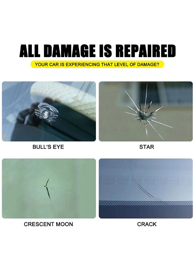 إيلهو سائل إصلاح زجاج السيارة 50 مل ، لرقائق الزجاج والشقوق ، طقم إصلاح الزجاج الأمامي للسيارة DIY ، إصلاح الزجاج الأمامي للسيارة السائل لإصلاح زجاج السيارة - Image 4