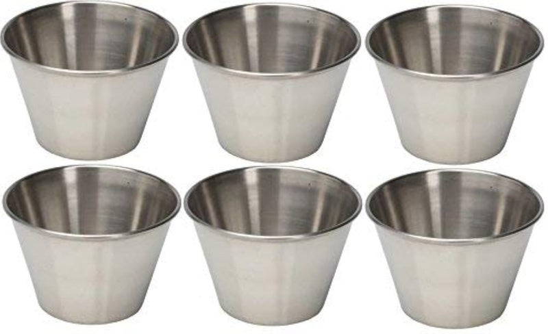 Dynore Dynore Set of 6 Sauce Cup 75 ml EachMultipurpose Small Cups Bowls  - Image 1