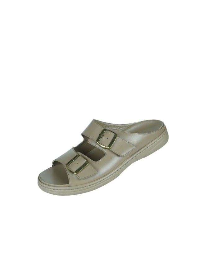 barjeel uno Barjeel Uno Mens Arabic Sandals 23810 Beige  - Image 2