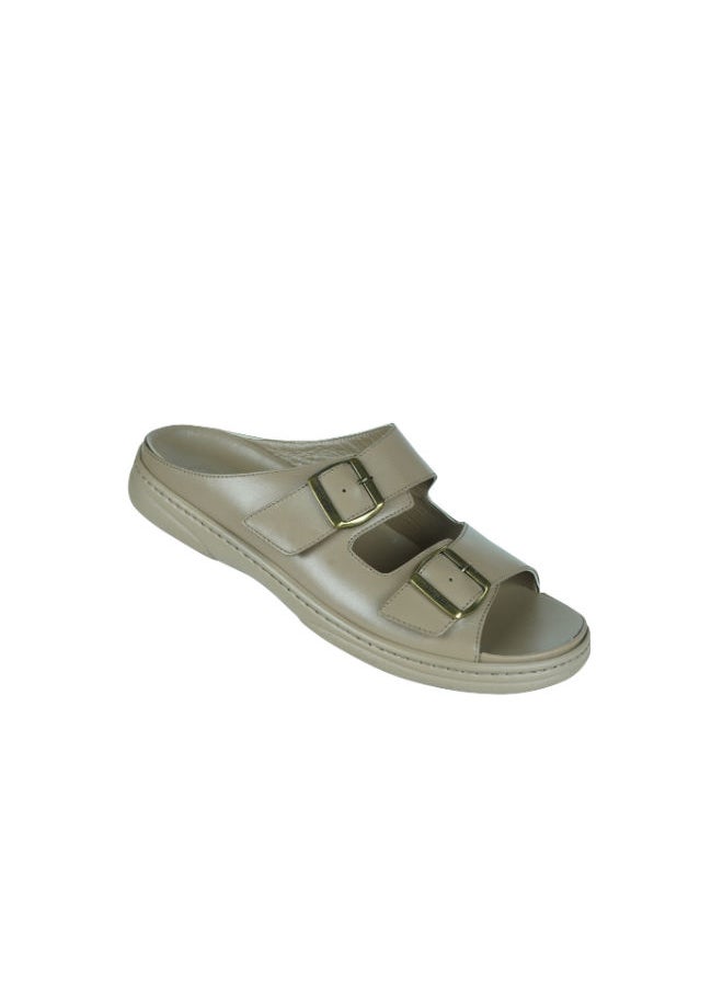 barjeel uno Barjeel Uno Mens Arabic Sandals 23810 Beige  - Image 1