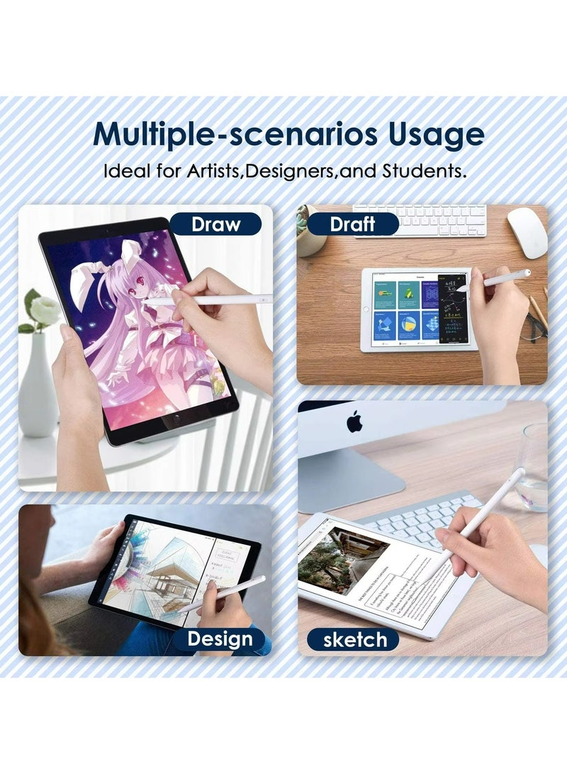 Active Stylus Digital Pen For All iPhones, iPad, Android Tablets and Phones, White