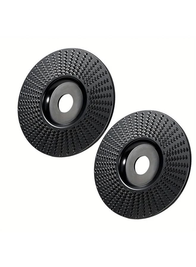 Premium Wood Carving Disc 4 Inch Angle Grinder Shaping Grinding Wheel 2pcs - Image 1