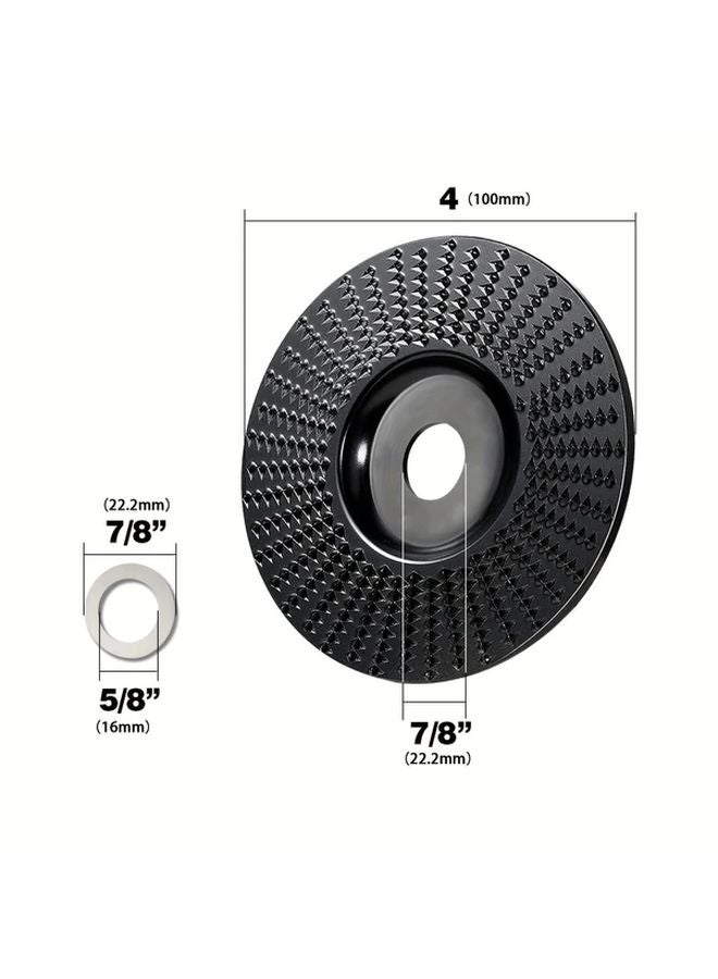 Premium Wood Carving Disc 4 Inch Angle Grinder Shaping Grinding Wheel 2pcs - Image 3