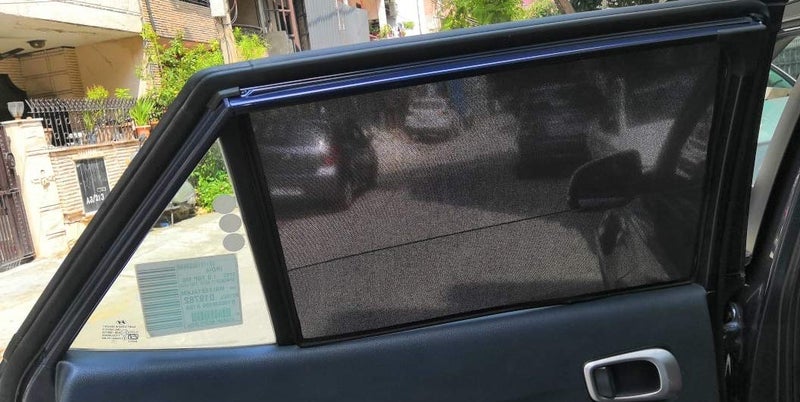 Zapcart Car Side Window Non-Magnetic Sun Shades Compatible with Mahindra XUV 500, Set of 6 - Image 4
