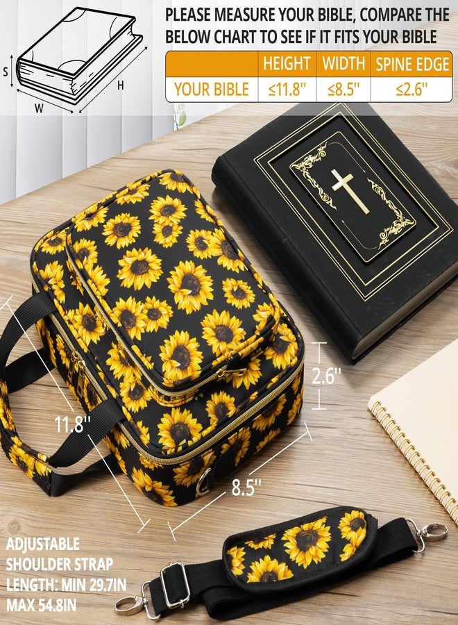 FLOE Bible Cover Case for Women, Large Bible Bag w/Shoulder Strap, Bible Study Supplies Journaling Kit Pink Book Carrying Case with Pastel Highlighter Tabs, Easter Mothers Day Christian Gifts for Women Mom - Image 3