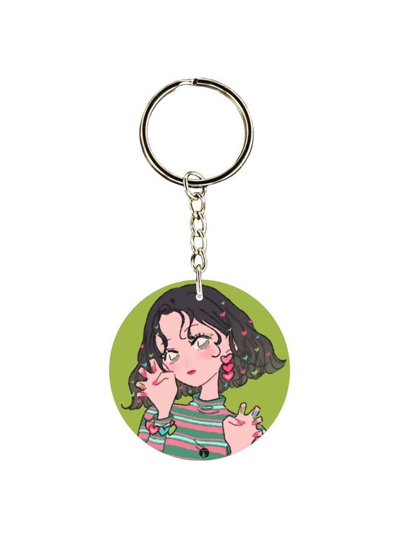 RKN Girls Printed Keychain