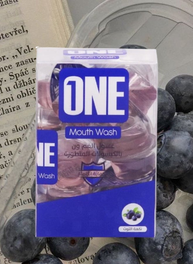 One 7 Pieces Mouth Wash Berry Flavor 20 Capsules 15ML - Image 2