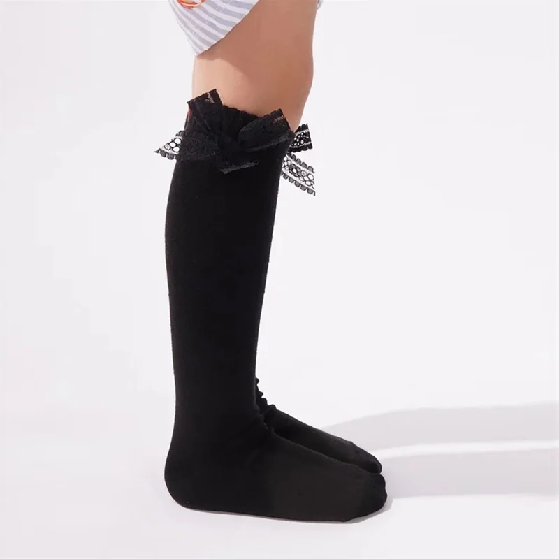 Katia&Bony Long Bow Socks - Black