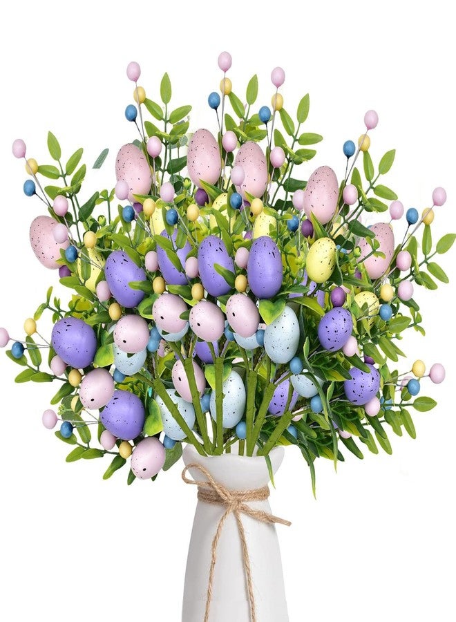 Ceuissp Mixed Artificial Eucalyptus Stems Decor,Fake Eucalyptus Greenery Stems for Wedding Bouquet, Floral Artificial Greenery Decoration (5) - Image 1