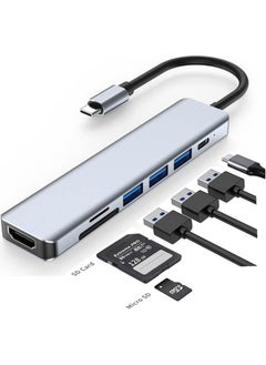 Wozlo USB Type-C To 4K@30Hz HDMI Cable + SD/TF Card Reader + Usb3.0 + 2xusb2.0 + Pd 87W Converter Cable  - Image 4
