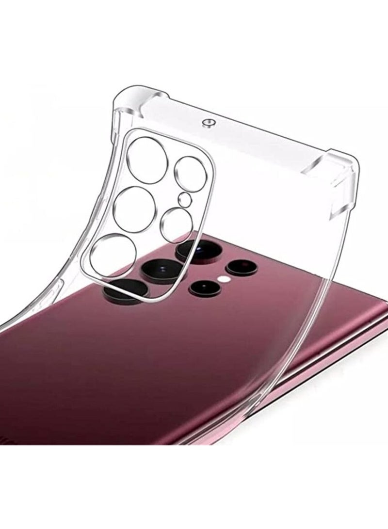 انبلاك جراب خلفي شفاف متوافق مع (سامسونج جالاكسي S23 الترا) - شفاف - Image 2