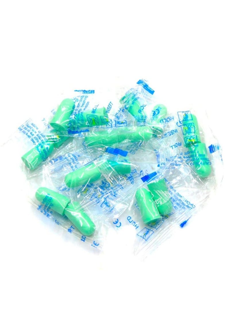 HASPRO - HASPRO Ultra Soft Foam Earplugs, Best Earplugs for Noise Canceling, Snoring, Work, DIY, Noise Reduction SNR 38dB (Pack of 10, Mint) - Image 1