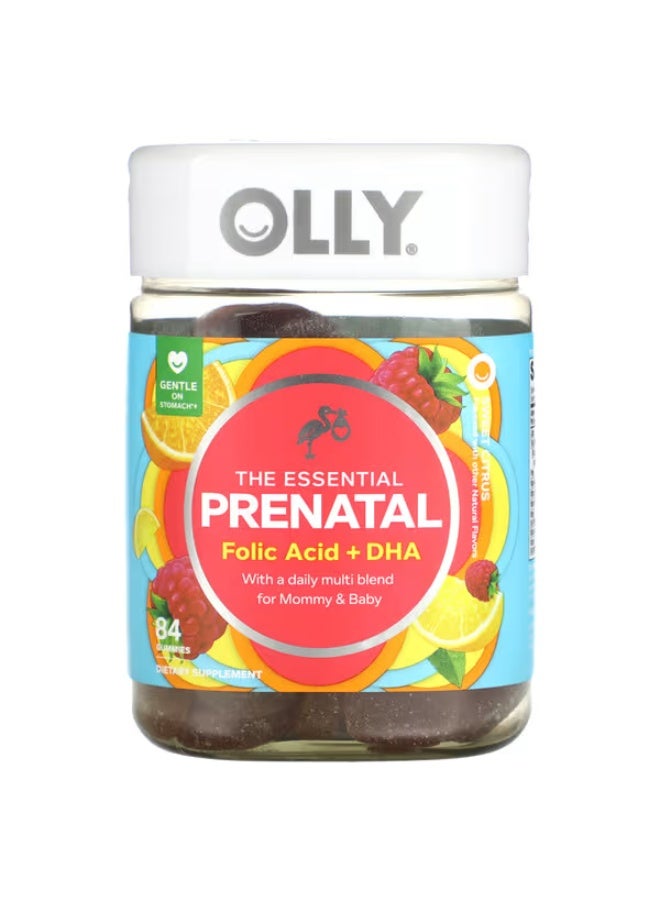 OLLY, The Essential Prenatal, Sweet Citrus, 84 Gummies