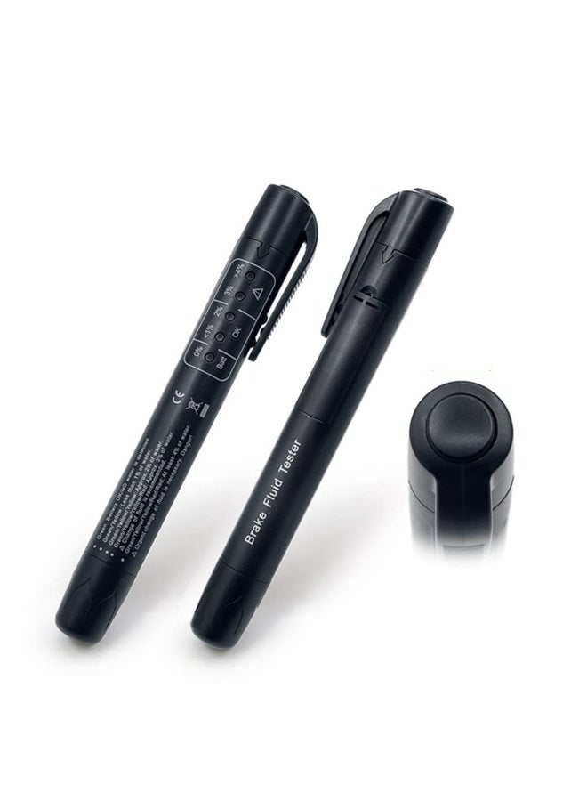 زِيَان مَجَسّ سَائِل الكَوابح DOT 3/4/5، مَجَسّ سَائِل الكَوابح مع 5 شاشات LED لسيارات المركبات، مَجَسّ سَائِل الكَوابح، كشف الزيوت، DOT3، DOT4، DOT5 - Image 2