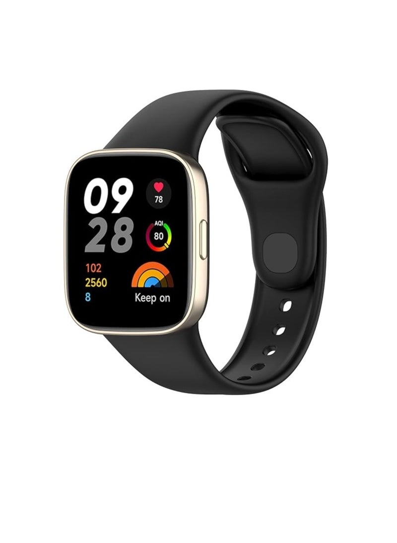 Strap Silicone Compatible With Xiaomi Redmi Watch 3 Active/Redmi Watch 3 Lite, Sport Silicone Watch Band Wrist Strap, Bracelet Wristband Wrist Strap - Image 1