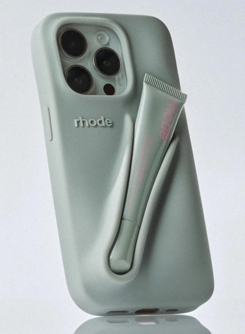 Rhode iPhone 14 plus Silicone Lip Holder for Cell Phone, Lip Gloss Adhesive Sleeve for Phone, Lip Holder Stick-on Phone Case, Back Stick On Holder for Rhode iPhone 14 plus(Unscented) - Image 1